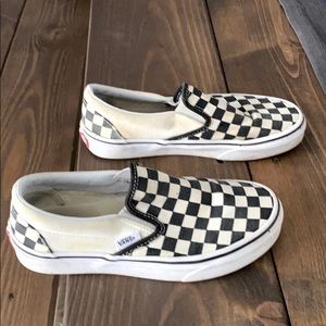 Checkered Slip On Vans